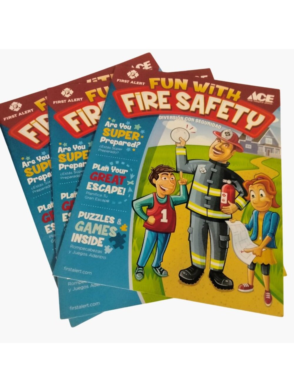 Fun With Fire Safety Activity Book For Kids Puzzles Games Tips First Alert lot 3